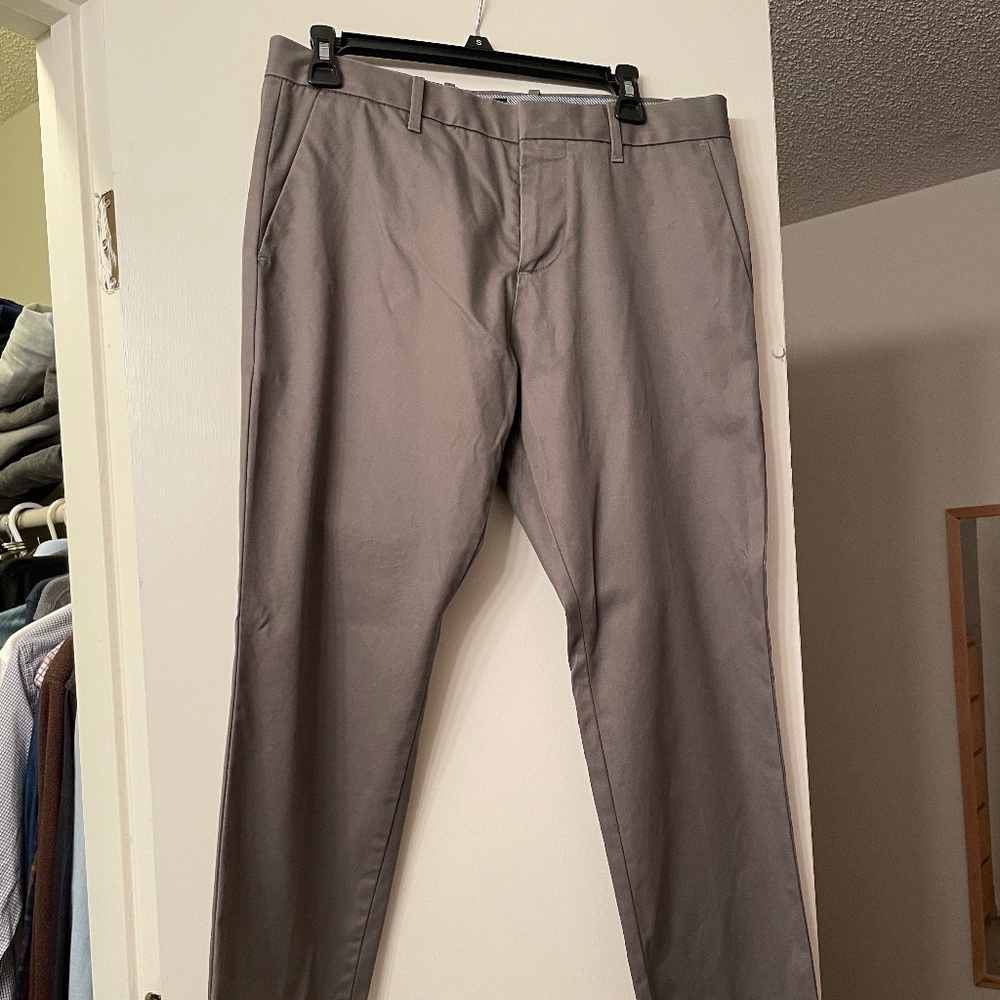 Gap Tailored Khakis (discontinued item) - Grey (slim fit)